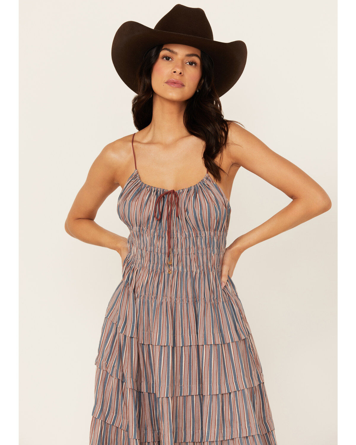 Image #2 - Free People Women's Going Steady Striped Print Midi Dress, , hi-res