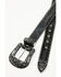 Image #3 - Shyanne Women's Crocodile Print Rhinestone Belt, Black, hi-res