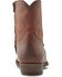 Image #5 - Frye Men's Austin Inside Zip Ankle Boots - Round Toe, Cognac, hi-res