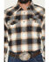 Image #3 - Cody James Men's Bull Rider Plaid Print Long Sleeve Snap Flannel Shirt, Tan, hi-res