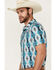 Image #2 - Rock & Roll Denim Men's Southwestern Print Short Sleeve Polo Shirt, , hi-res