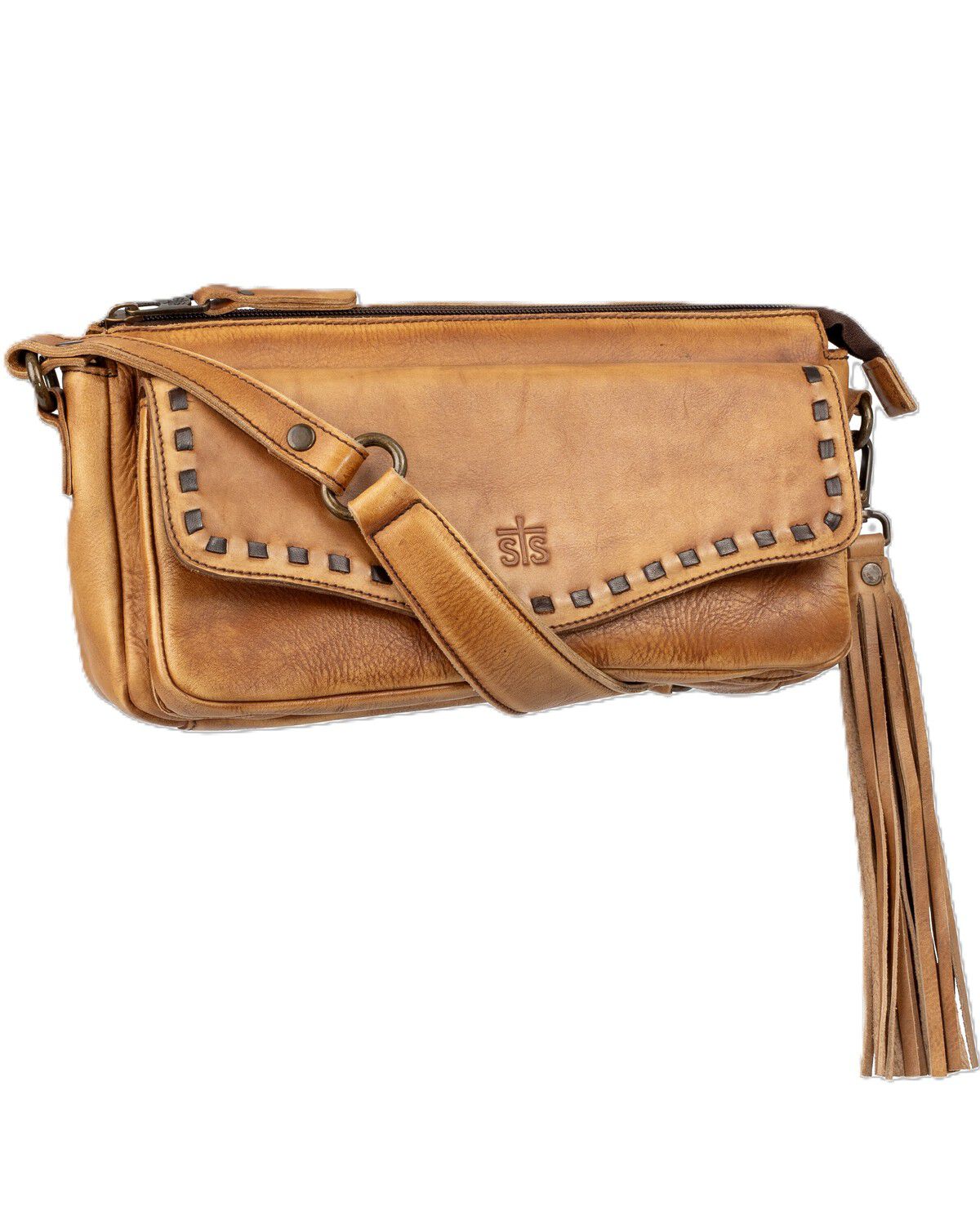 Image #2 - STS Ranchwear By Carroll Women's Bandera Shoulder Bag, Caramel, hi-res