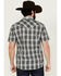 Image #4 - Moonshine Spirit Men's Macho Plaid Print Short Sleeve Snap Western Shirt, White, hi-res