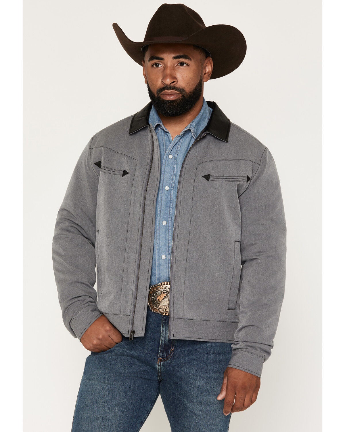 Moonshine Spirit&reg; Men's Starborn Smile Pocket Jacket, Charcoal, hi-res