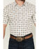 Image #3 - Gibson Men's Hubert Medallion Print Short Sleeve Button-Down Western Shirt, White, hi-res