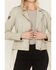 Image #3 - Mauritius Leather Women's Reo Heart Leather Moto Jacket, Off White, hi-res