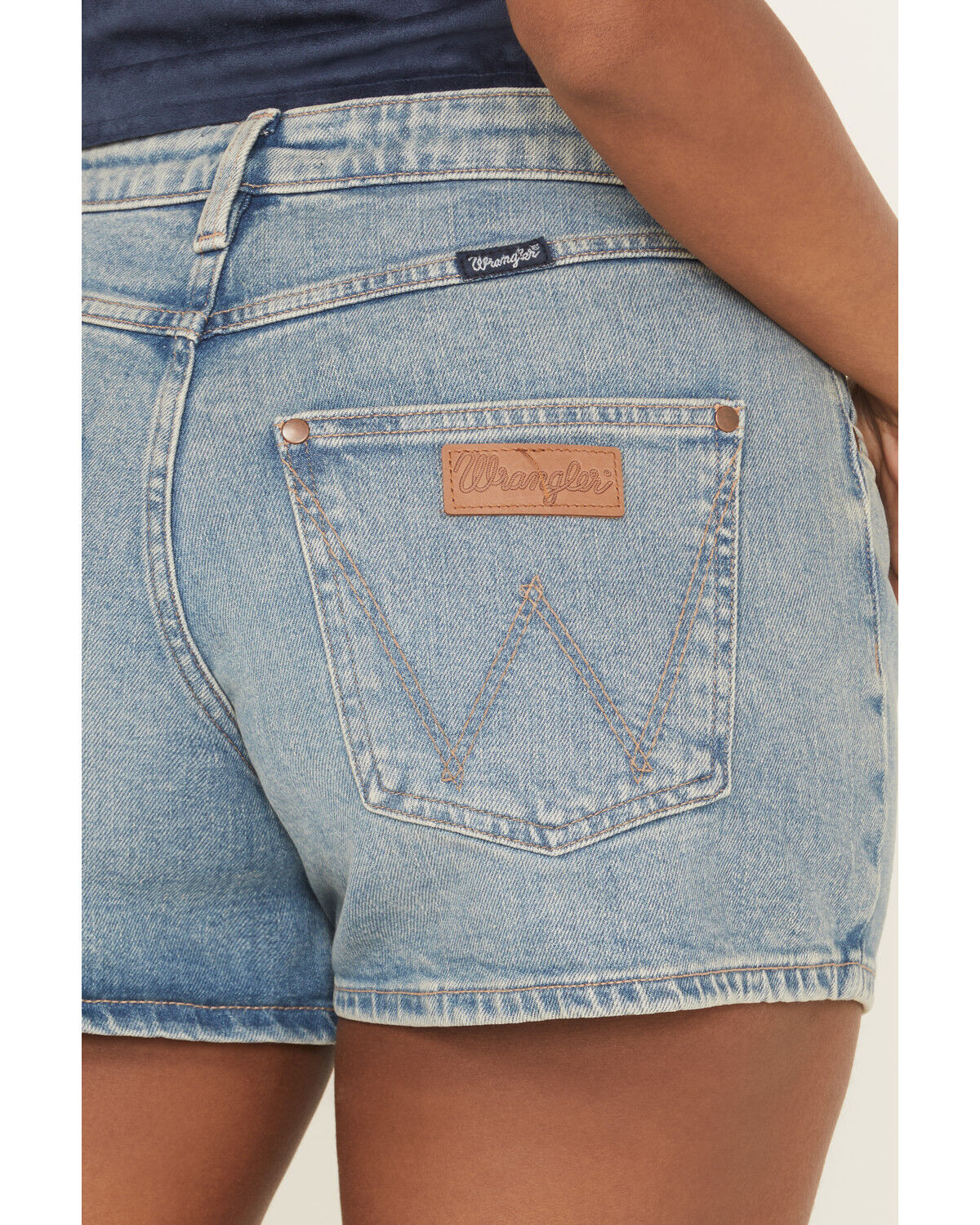 Product Name:  Wrangler Retro Women's Mae Medium Wash Mid Rise Denim Shorts