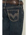 Image #2 - Rock & Roll Denim Boys' Dark Wash Bootcut Stretch Denim Jeans, Dark Wash, hi-res