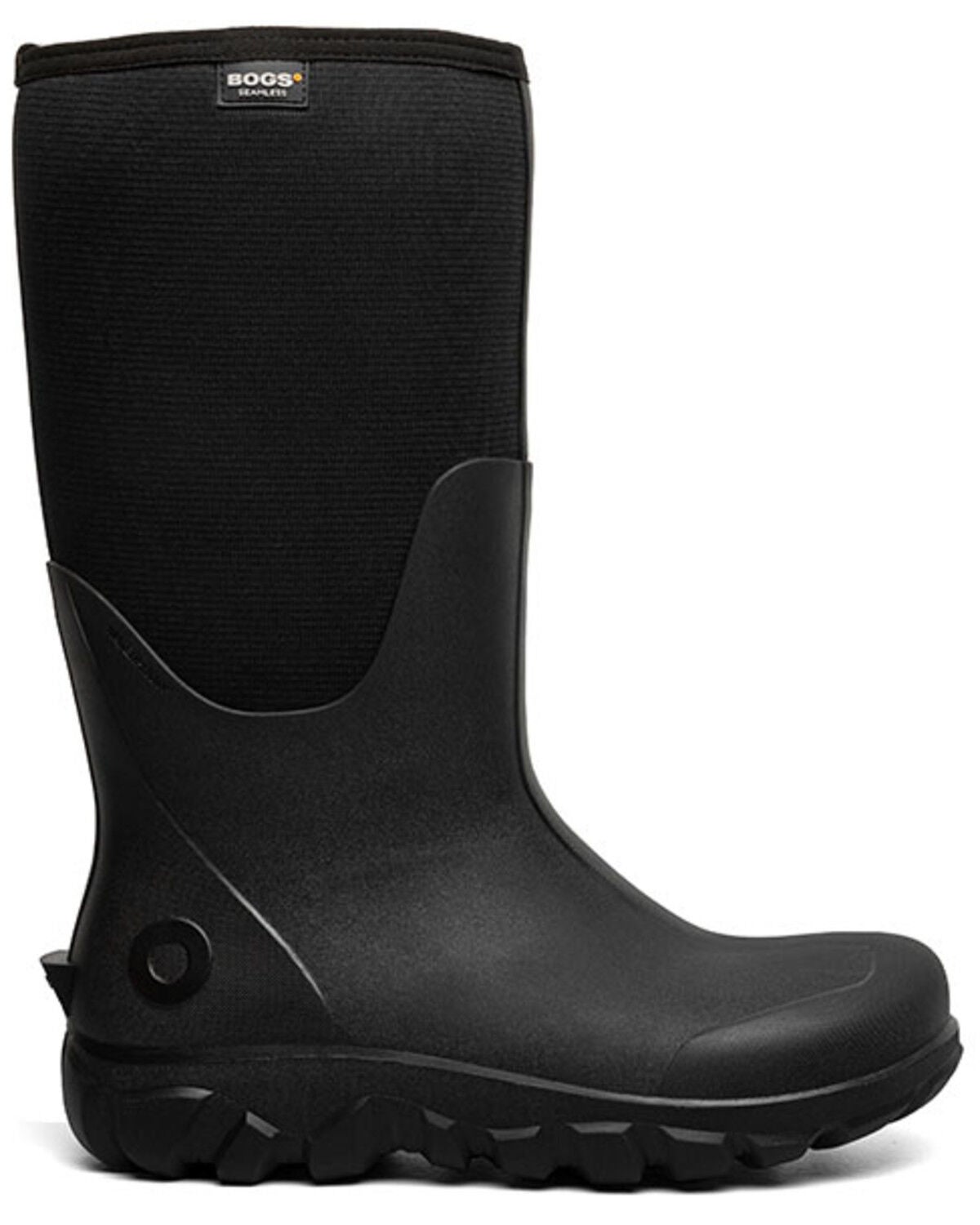 Image #2 - Bogs Men's Classic Seamless Tall Waterproof Rubber Boots - Round Toe, Black, hi-res