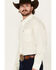 Image #2 - Ariat Men's Wrinkle Free Griffin Geo Print Long Sleeve Button-Down Western Shirt, Cream, hi-res
