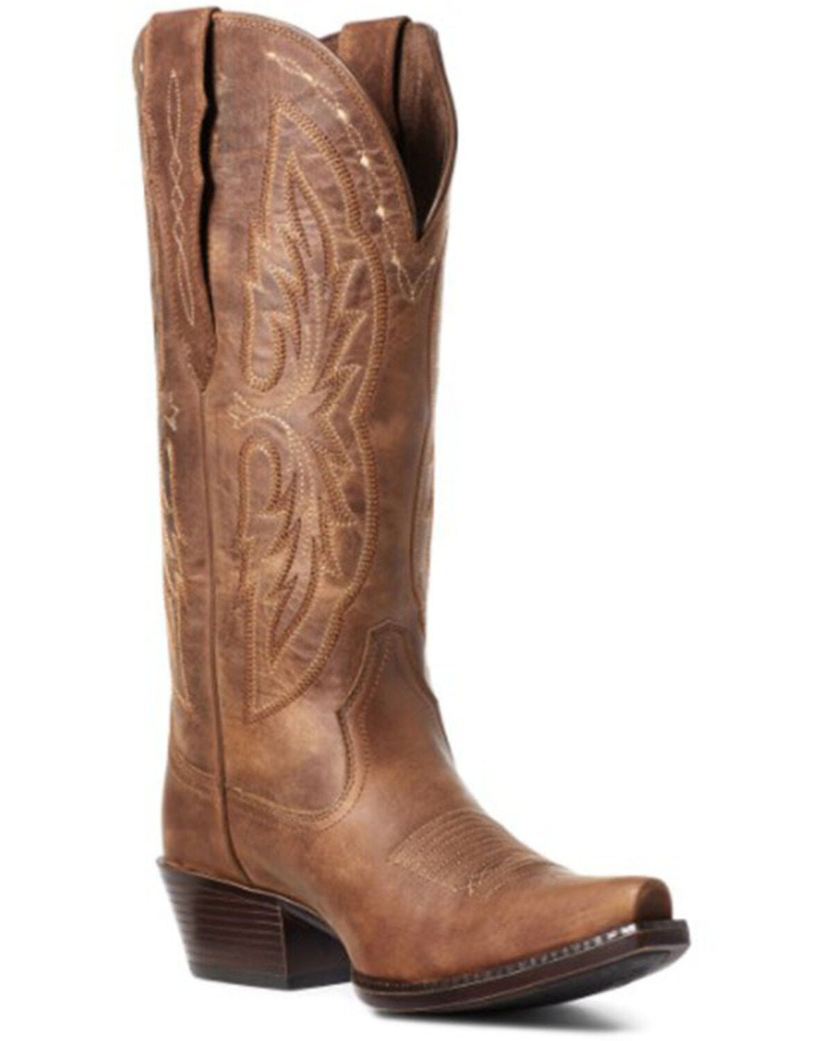 Ariat Women's Heritage Bantamweight Elastic Calf Western Boots - Snip Toe, Brown, hi-res