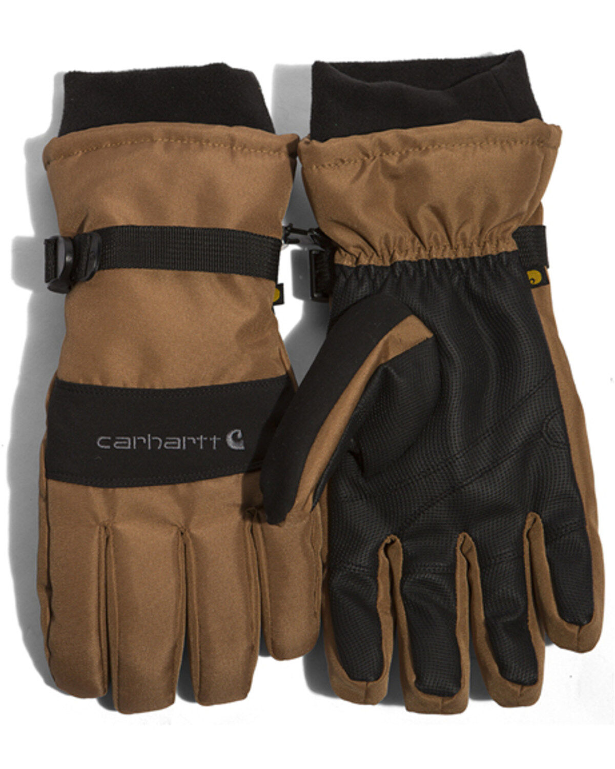 Image #2 - Carhartt Men's Insulated Performance Gloves, Brown, hi-res