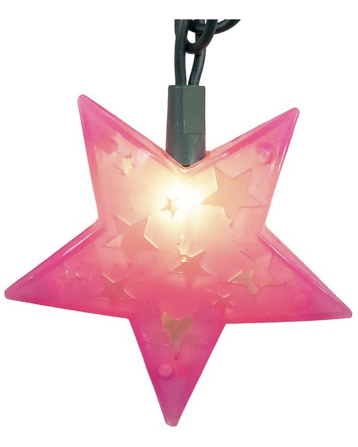 Image #4 - Kurt Adler 9' UL 10L Pink Stars Lights Set, Multi, hi-res