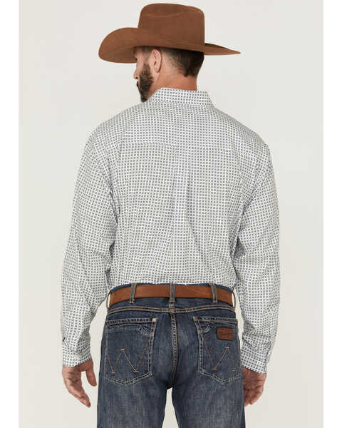 Cinch Men's Geo Print ARENAFLEX Stretch Western Shirt , Grey, hi-res