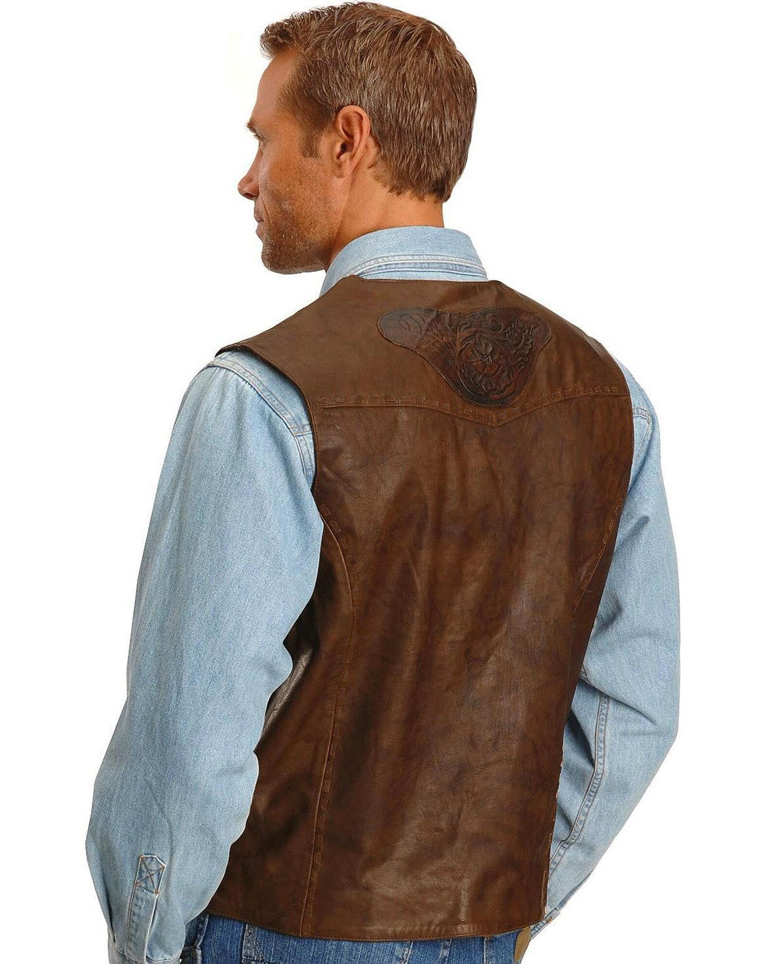 Product Name Kobler Tooled Leather Vest