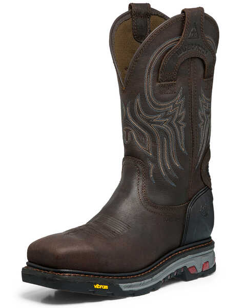 Image #2 - Justin Men's Warhawk Waterproof Work Boots - Composite Toe, , hi-res