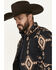 Image #2 - Hooey Men's Southwestern Print Softshell Jacket - Big, Black, hi-res