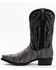 Dan Post Men's Exotic Ostrich Leg Western Boots - Snip Toe , Grey, hi-res