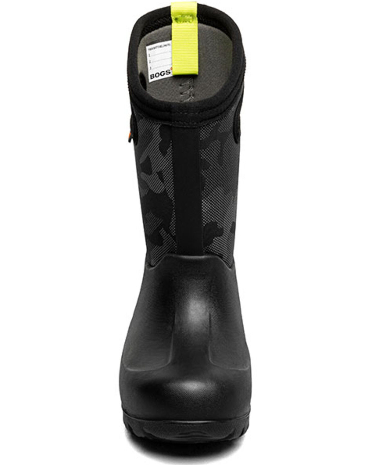 Image #4 - Bogs Boys' Neo Classic Camo Waterproof Boots - Round Toe, Black, hi-res