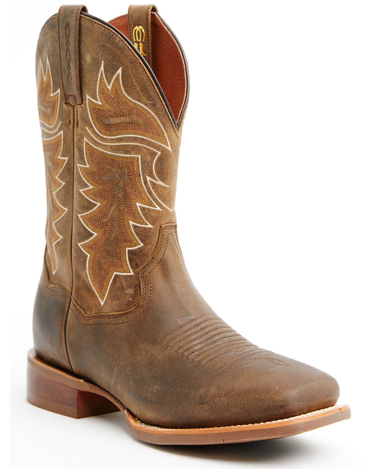 Image #1 - Dan Post Men's Morris Western Boots - Broad Square Toe, Tan, hi-res