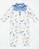 Image #1 - Angel Dear Infant Boys' Boot Conversation Print Long Sleeve Onesie, White, hi-res