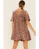 Wishlist Women's Short Sleeve Babydoll Sequin Dress, Mauve, hi-res
