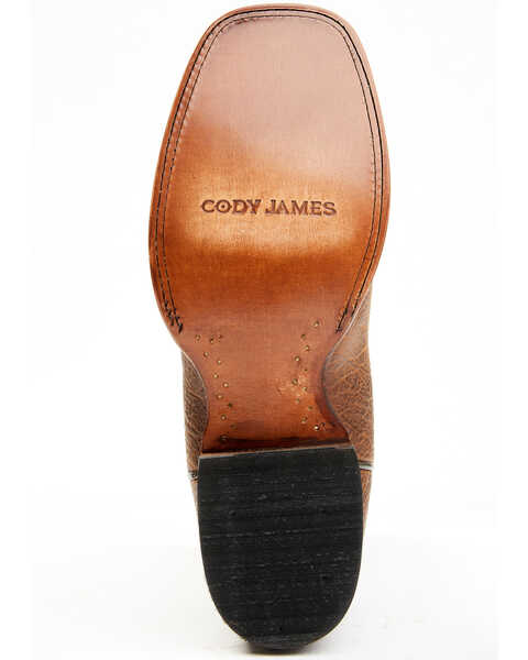 Image #7 - Cody James Men's Ozark Western Boots - Broad Square Toe, Off White, hi-res