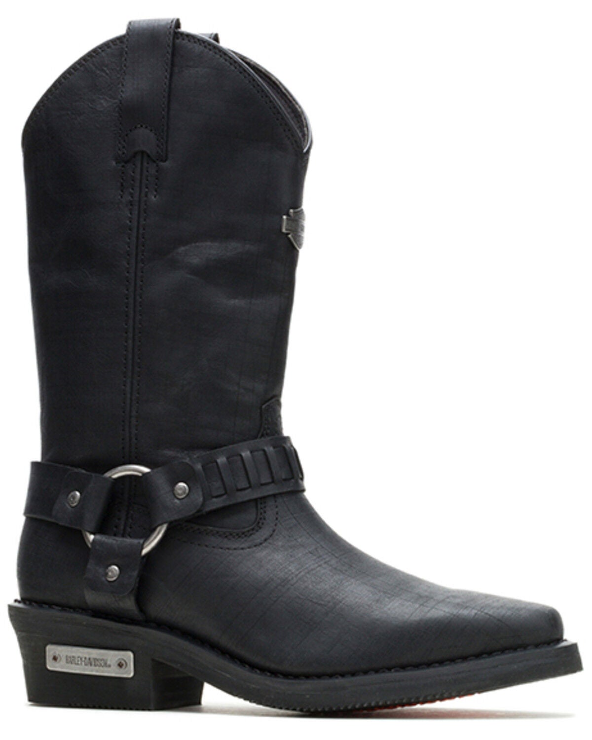 Image #2 - Harley Davidson Men's Pecos Motorcycle Boots - Square Toe, Black, hi-res