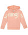 Image #1 - Wrangler Girls' Classic Logo Hoodie, Pink, hi-res