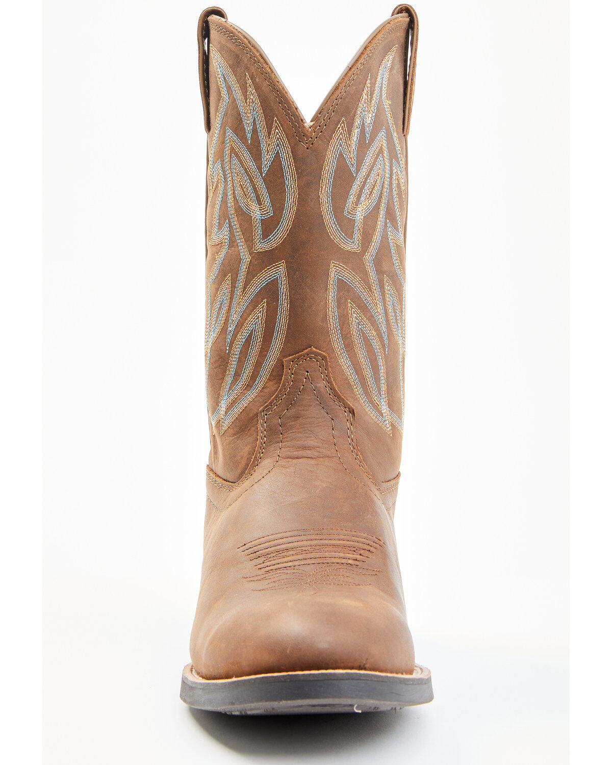 Justin Men's Rendon Western Boots - Round Toe, Pecan