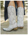 Lane Women's Santorini Western Boots - Snip Toe, White, hi-res
