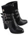 Image #10 - Milwaukee Leather Women's Block Heel Triple Strap Riding Boots - Round Toe, Black, hi-res