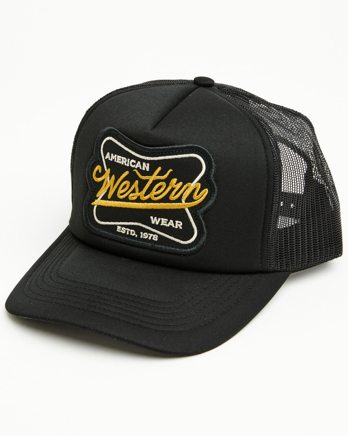 Image #1 - Cody James Men's Vintage Western Ball Cap, Black, hi-res