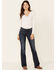 Image #3 - Wrangler Women's Willow Lovette Ultimate Riding Bootcut Jeans, Blue, hi-res