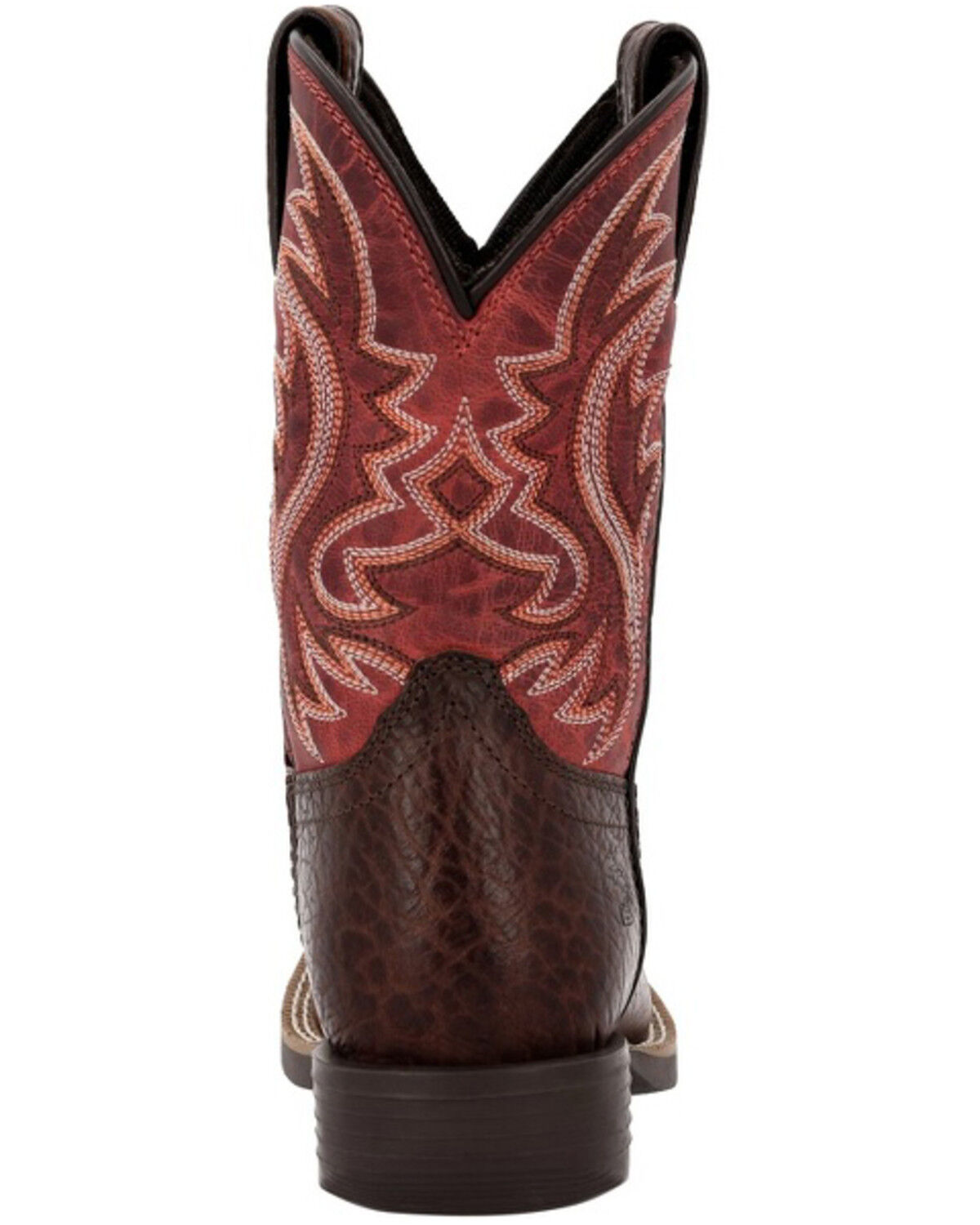 Image #5 - Durango Boys' Shyloh Western Boots - Broad Square Toe, Mahogany, hi-res