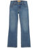 Image #2 - Wrangler 20X Little Boys' Medium Wash Montana Bootcut Stretch Denim Jeans, Medium Wash, hi-res