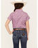 Image #4 - Shyanne Girls' Printed Short Sleeve Button-Down Western Stretch Shirt, , hi-res