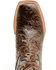 Image #6 - Tanner Women's Hand Tooled Floral Western Boots - Broad Square Toe, Brown, hi-res