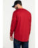 Hawx Men's FR Logo Long Sleeve Work T-Shirt , Red, hi-res