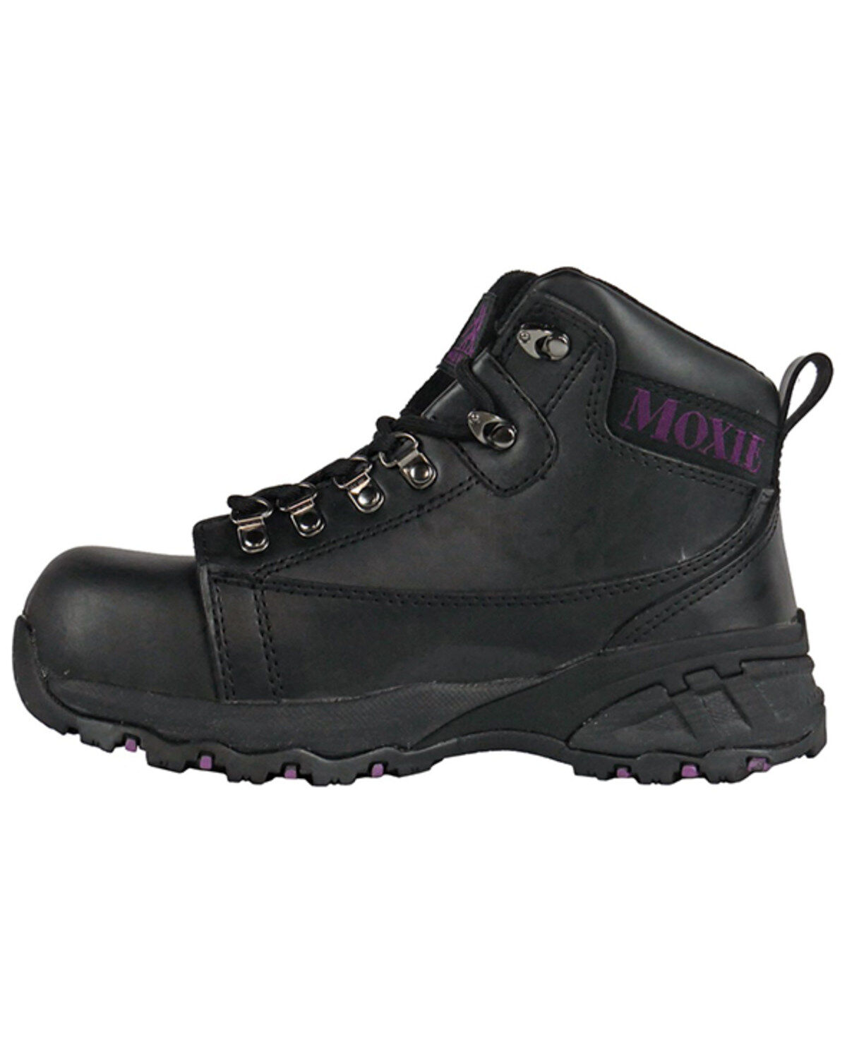 Image #3 - Moxie Trades Women's 4" Vegas Waterproof Work Boots - Aluminum Toe, Black, hi-res
