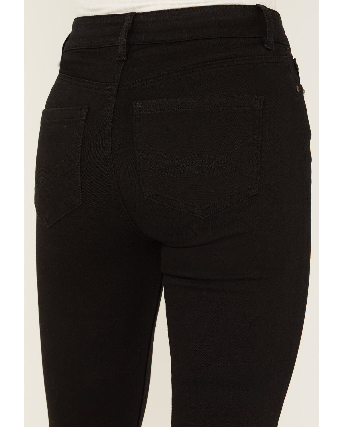 Image #4 - Idyllwind Women's Grove Western Pieced High Rise Gypsy Stretch Bootcut Jeans, Black, hi-res