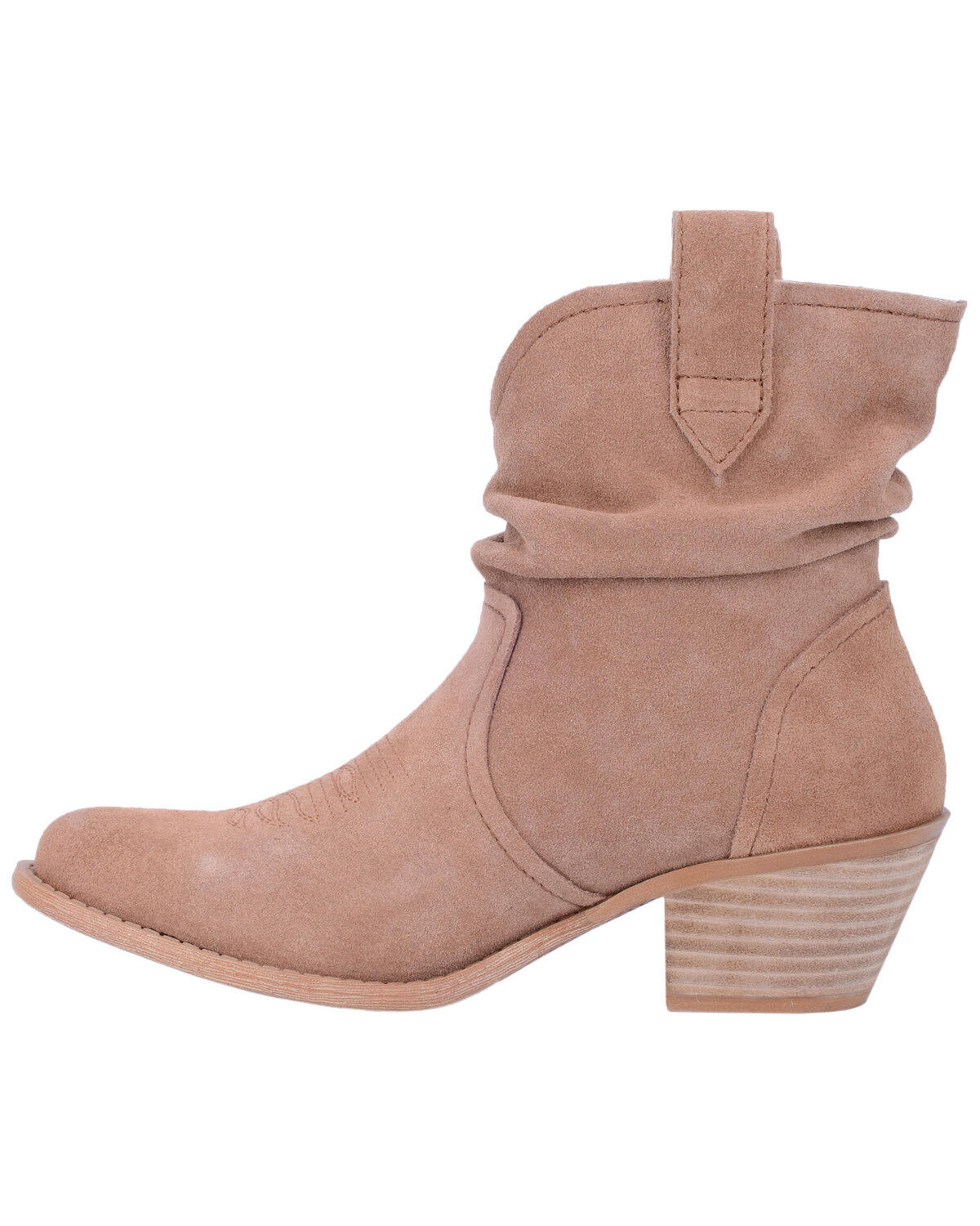 Image #3 - Dingo Women's Jackpot Slouch Suede Booties - Round Toe, , hi-res