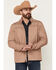 Image #1 - RANK 45&reg; Men's Spurs Southwestern Print Colorblock Softshell Jacket, Tan, hi-res