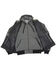 Image #2 - Milwaukee Leather Men's Leather Concealed Carry Vest with Reflective Skulls and Removeable Hoodie, Grey, hi-res