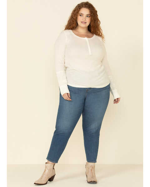 Levi's Women's Moleskin High Rise Wedgie Skinny Jeans - Plus, Blue, hi-res