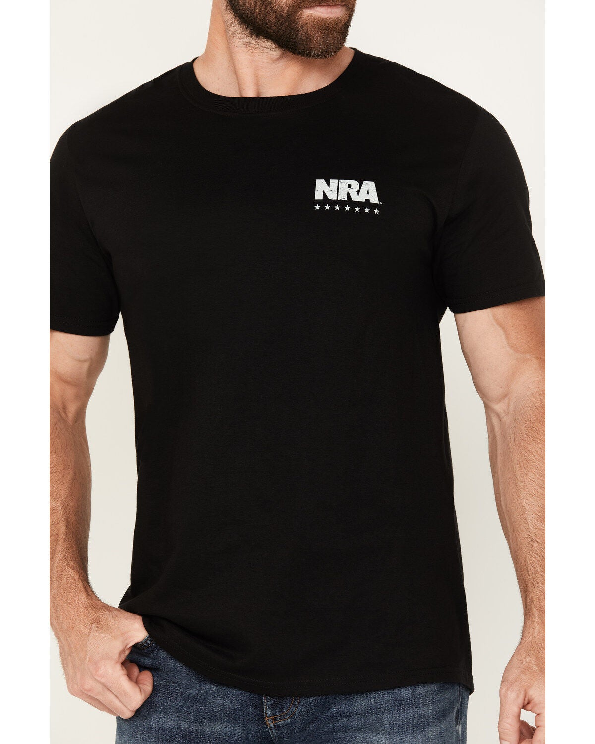 Image #3 - NRA Men's Vintage American Flag Short Sleeve Graphic T-Shirt, , hi-res