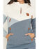 Image #3 - Wanakome Women's Roxy Color Block 1/2 Zip Pullover Hoodie, Indigo, hi-res