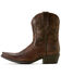 Image #2 - Ariat Women's Lacona Western Booties - Snip Toe, Brown, hi-res