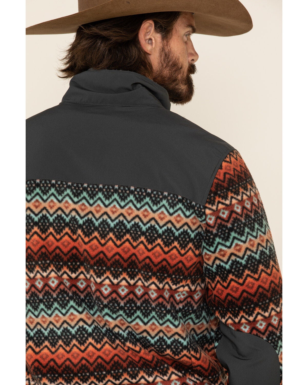 aztec fleece jacket men's