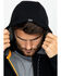 Image #3 - Hawx Men's Zip-Front Work Hooded Jacket, Black, hi-res